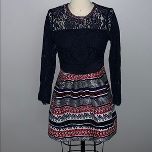 Oserjep Navy Lace Professional Protective Dress